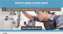 Desktop Screenshot of oscarsplumbingandrooter.com